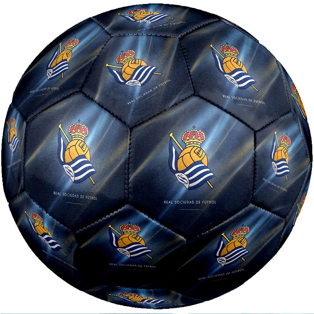 Real Sociedad FC Größe 5 Standard Fußball Langlebiger Trainingsspiel Fußball für Erwachsene Outdoor-Sportarten
