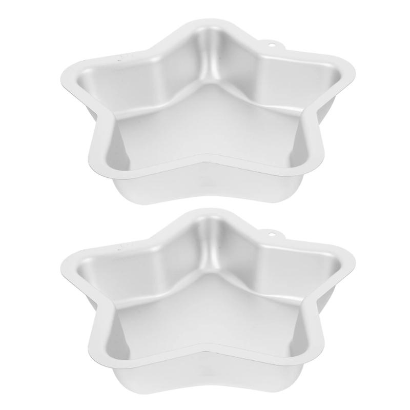 Stampi per Torte a Stella Antiaderenti Teglia in Alluminio Per una Distribuzione Uniforme del Calore Resistente alla Ruggine Perfetti per Compleanni Feste a Tema