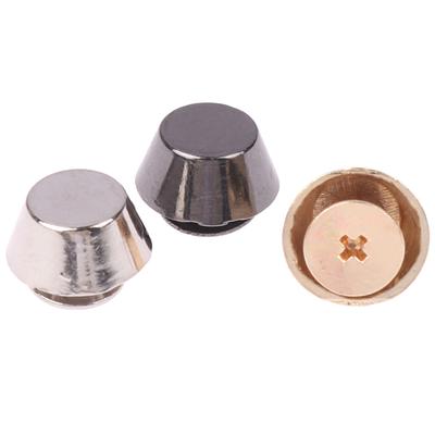10Sets Metal Bag Legs Bottom Rivets For Diy Leather Studs Bag Wear Protection Rivets For Bag Bottom Bag Belt Accessories