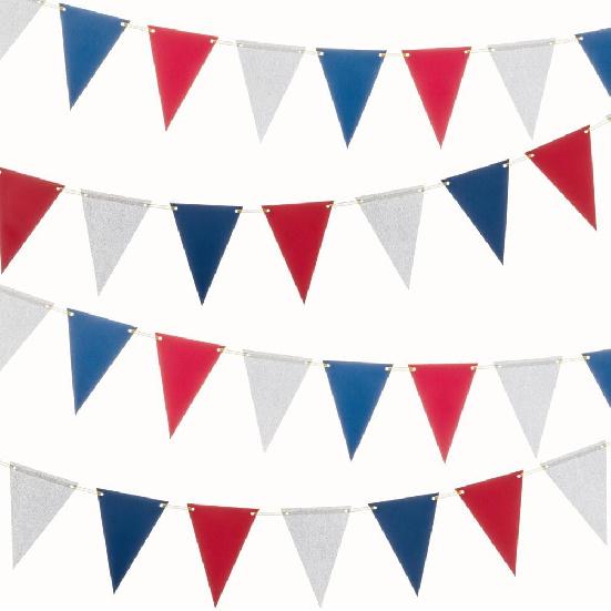 MOWO Gold Black Pennant Banner Paper Bunting Hanging Decoration for Birthday Graduation Retirement New Year's Party, Pack of 30 Counts Pennant, 20