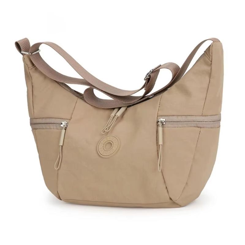 Casual Style Nylon Women'S Shoulder Bag Lightweight Soft Single Shoulder Backpack Large Capacity Tote Bag Casual Outing Shopping