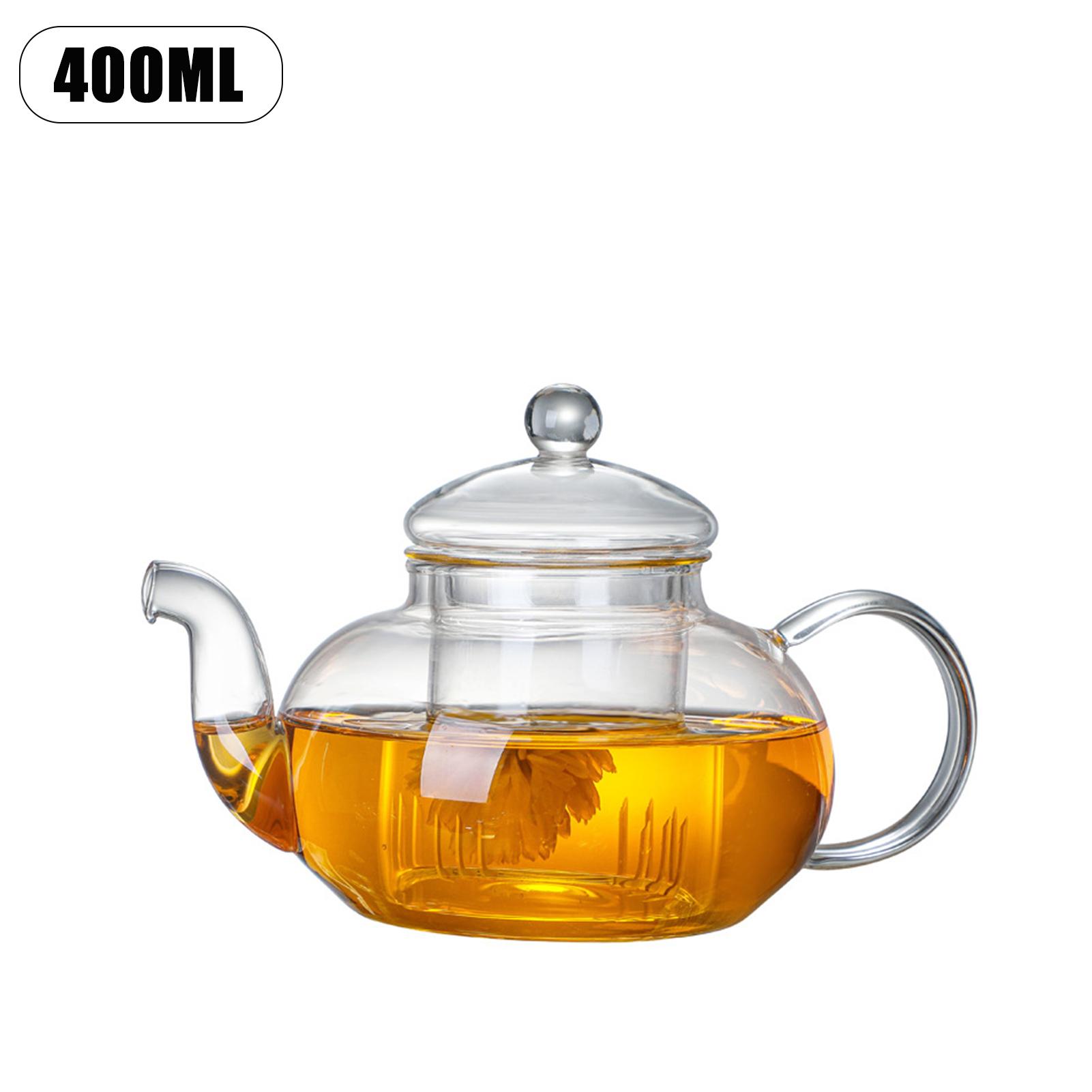 

400 мл до 1000 мл фильтруемая чайная посуда домашние термостойкие стеклянные чайники прочный кухонный стеклянный цветочный чайник подогреваемый стеклянный чайный набор