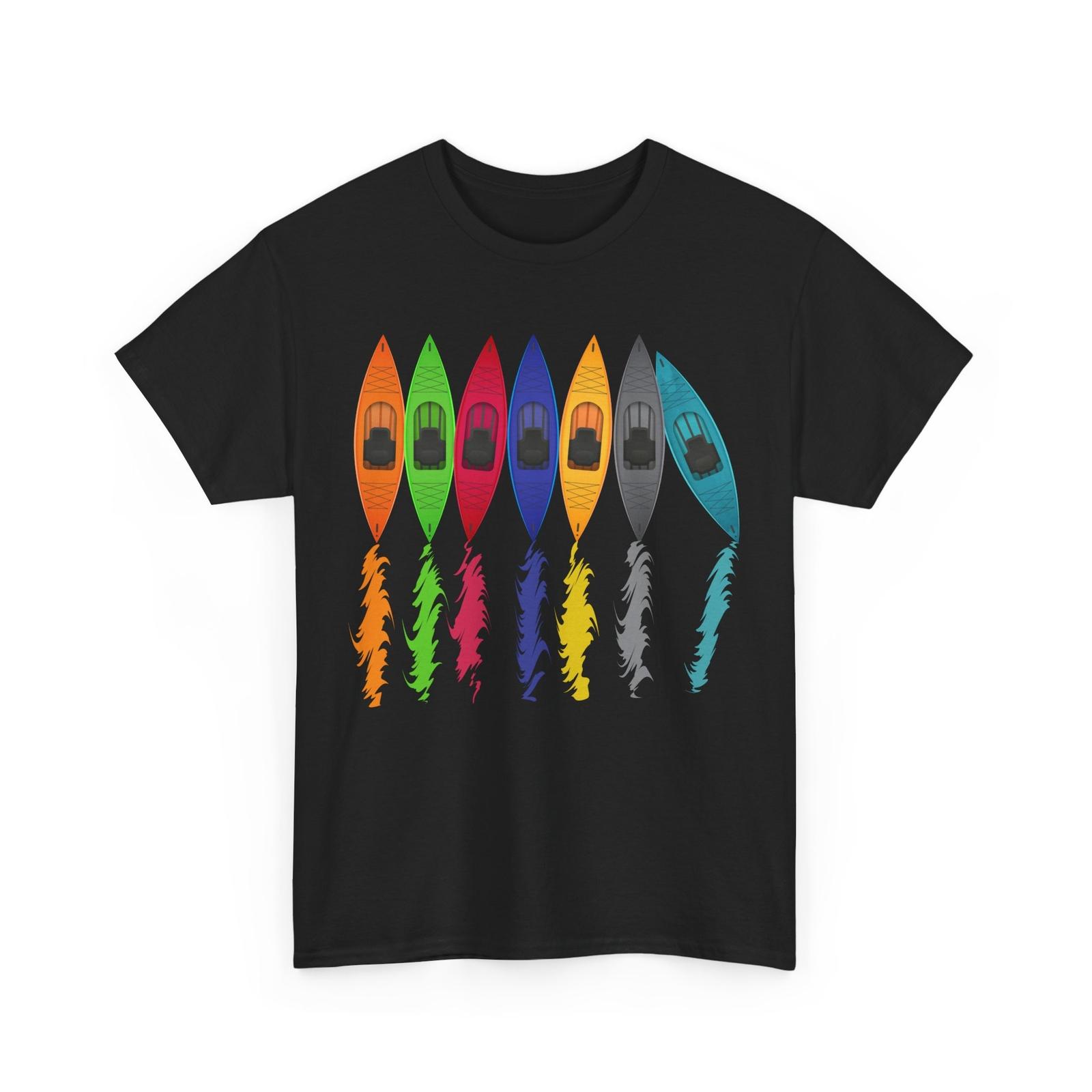 Kayak T-Shirt, Kayaking Lovers Kayaker Paddling Canoeing Sport Lovers Shirt XXXL