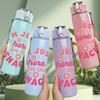1PC Im Just Here For The Snacks 750ml Color Plastic Sports Water Bottle Leakproof Flip Straw Lid Suitable for Sports Office Home Use