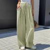 2025 Women's High-Waisted Vertical Striped Casual Straight-Leg Pants