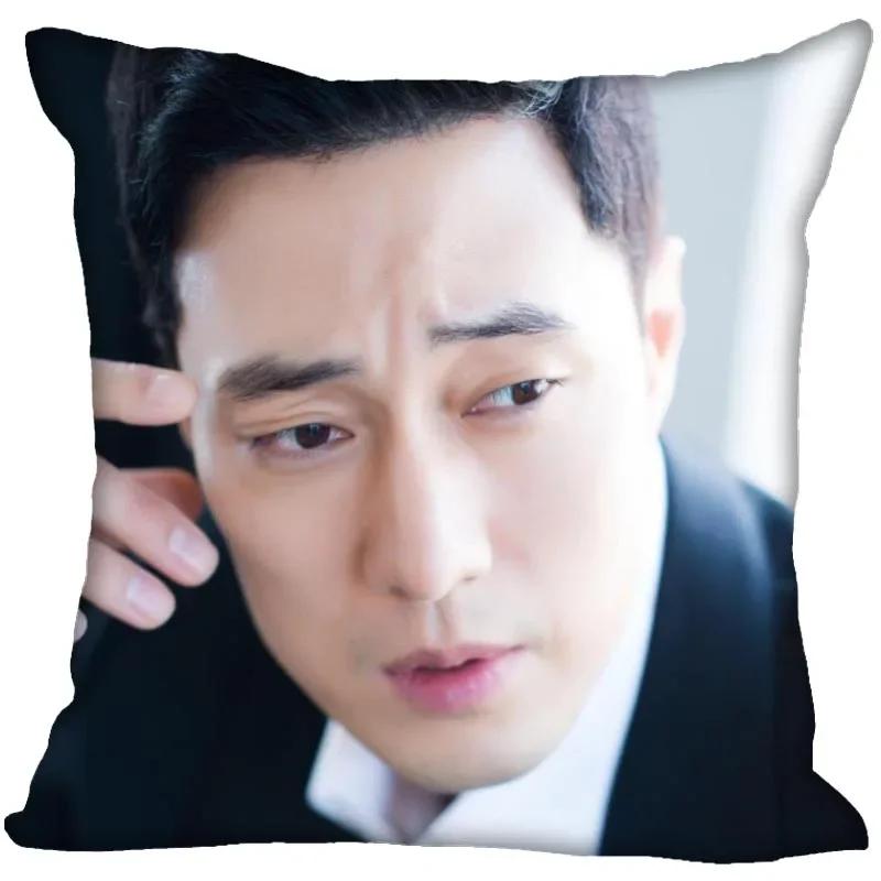 New So Ji Sub KPOP Boy Pillow Cover Bedroom Home Decorative Pillowcase Square Zipper Pillow Cases Satin Soft No Fade 0824