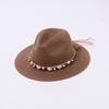 Ethnic Style Retro Shell Women's Fashion Versatile Casual Straw Hat Seaside Vacation Travel Sun Protection Shade Jazz Hat