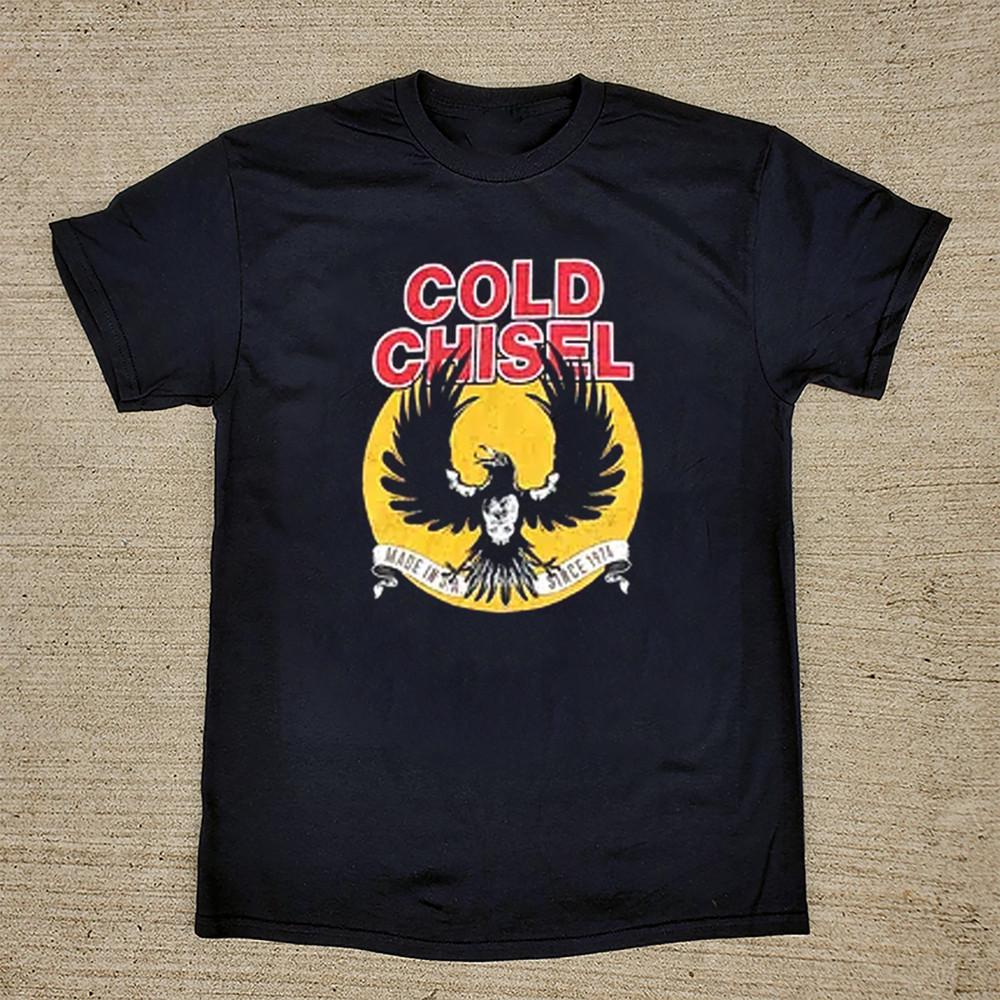 Cold Chisel Made In SA Adelaide 500 Tour T Shirt Black All Size Unisex T-Shirt XXXXL