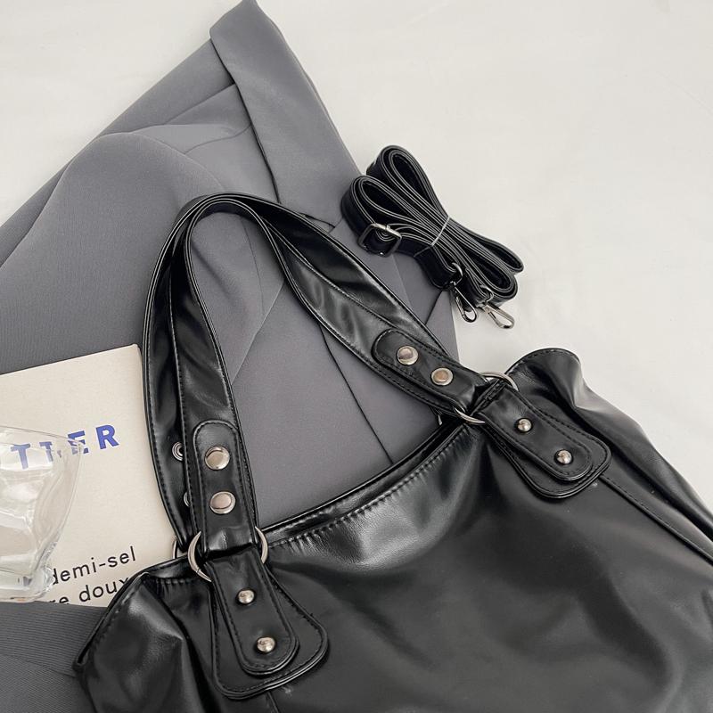 Minimalistische Damenhandtasche mit großem Fassungsvermögen, modische Schultertasche, einfache und lässige Tragetasche, geeignet für den täglichen Gebrauch und zum Einkaufen