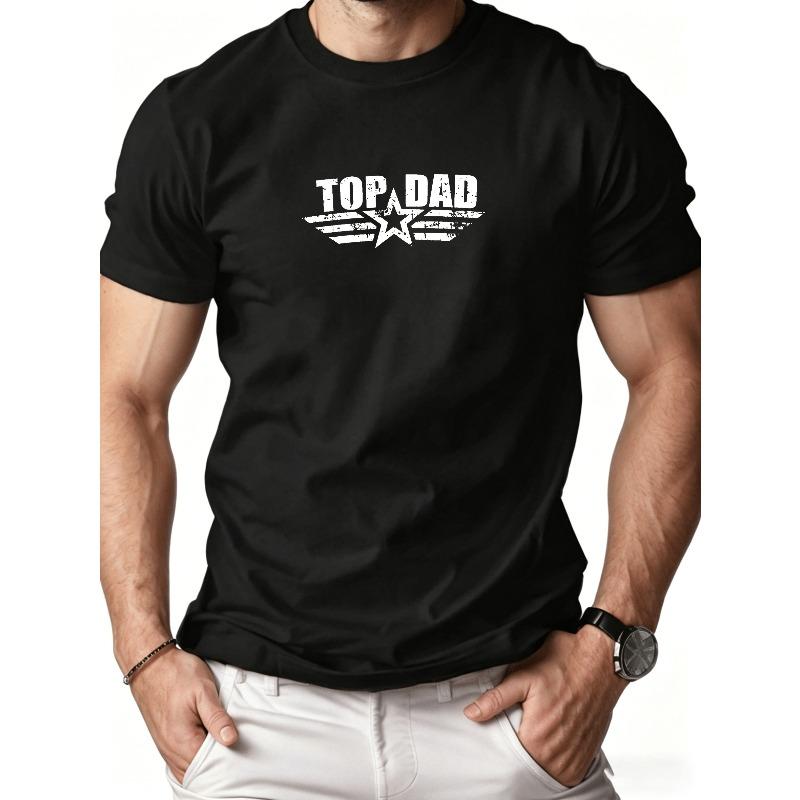 Cotton Casual Men s T-shirt, Summer Casual Short-Sleeve T-shirt, Top Dad Pure Cotton Men s T-shirt, Comfort Fit S чёрный