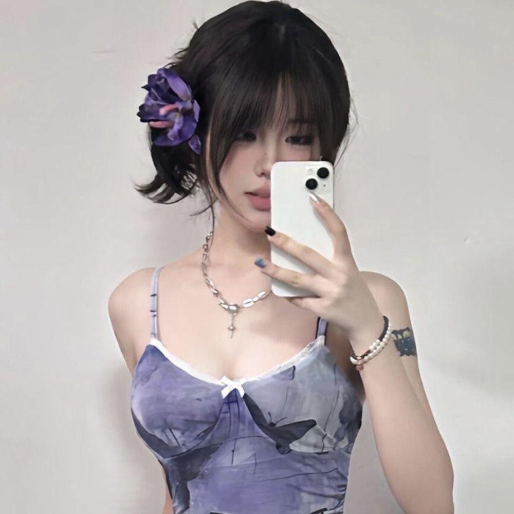 Elegant Floral Duckbill Clip Sweet Hair Accessories Hairpin Orchid Flowers Hair Clip  Party