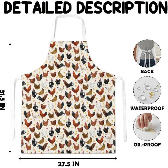 Chicken Aprons For Women With Pockets,Gifts For Mom Grandma Wife