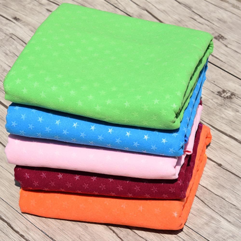 Star Pattern Yoga Towel Absorbent Yoga Blanket Non Slip Yoga Cloth for Pilates Yoga
