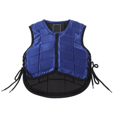 Kids Equestrian Vest Foam Padded Safety Horse Riding Protective Gear Body Protector BlueCS