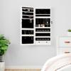 VidaXL Jewelry Cabinet with Mirror and LED Lighting Wall-Mounted White 353232