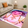 3D Cartoon Kpop Demon Hunters Zoey Rumi Mira Living Room Non-Slip Area Rug Carpet for Bedroom Playroom Sofa,Home Decor Doormat