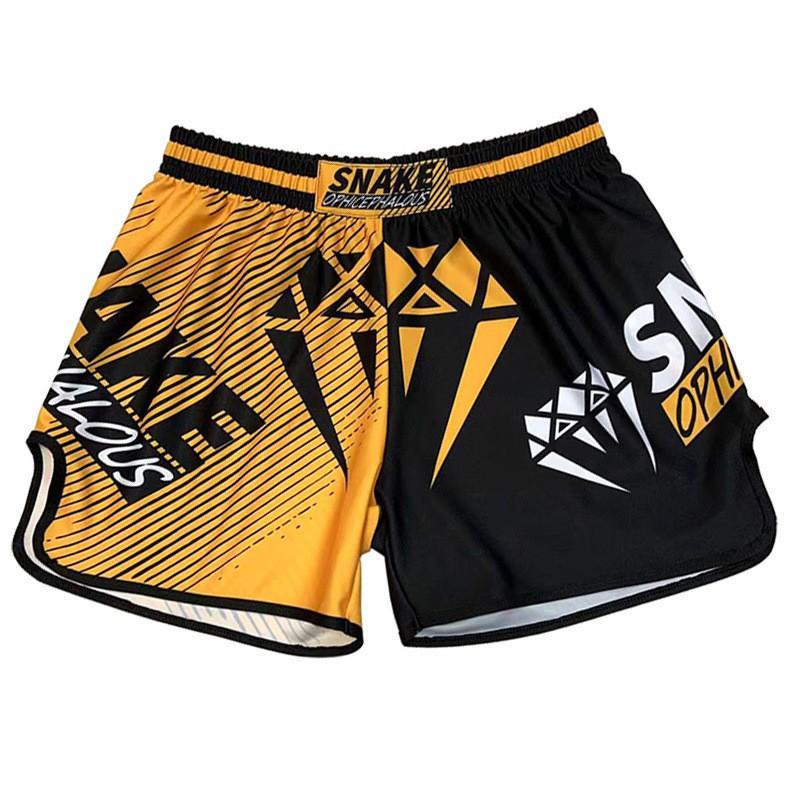 Shorts d'entraînement MMA Boxe Muay Thai Hommes Femmes Léger Séchage Rapide Pantalon de Combat Sportif