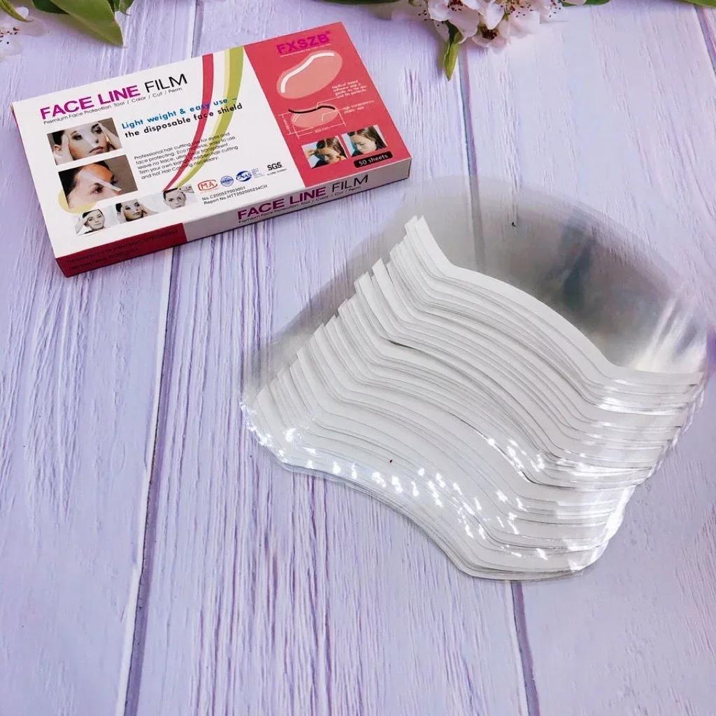 50 Stück Haarspray-Maske Gesichtsspray-Schild Professionelle Gesichtsschutzmaske Friseur Augenmaske Visiere Schönheitssalon-Zubehör