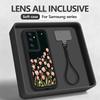 Wrist Lanyard Phone Case For Samsung Galaxy S26 S24 S25 Ultra S23 S25 FE A57 A17 A56 A16 A55 A54 A15 A25 5G Cartoon Flower Cover