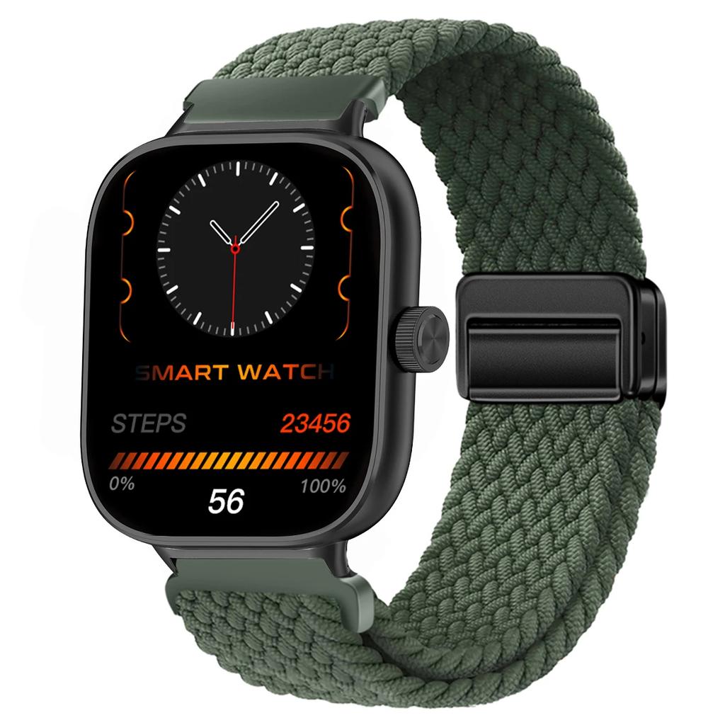 Magnetic Loop for Xiaomi Redmi Watch 4 5 Strap Adjustable Braided Sport Nylon Replacement correa bracelet Miband 8pro 9pro band