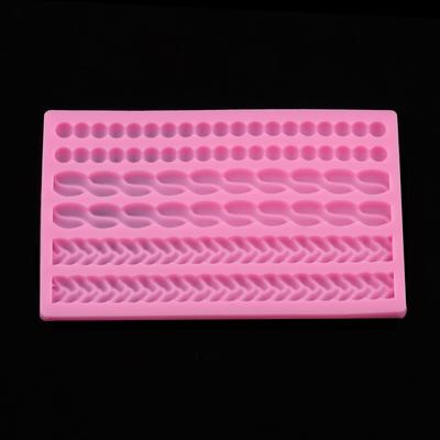 Silicone Mold Braided Rope Pearl Shell Shape DIY Cake Decorating Tools Chocolate Fondant Mould