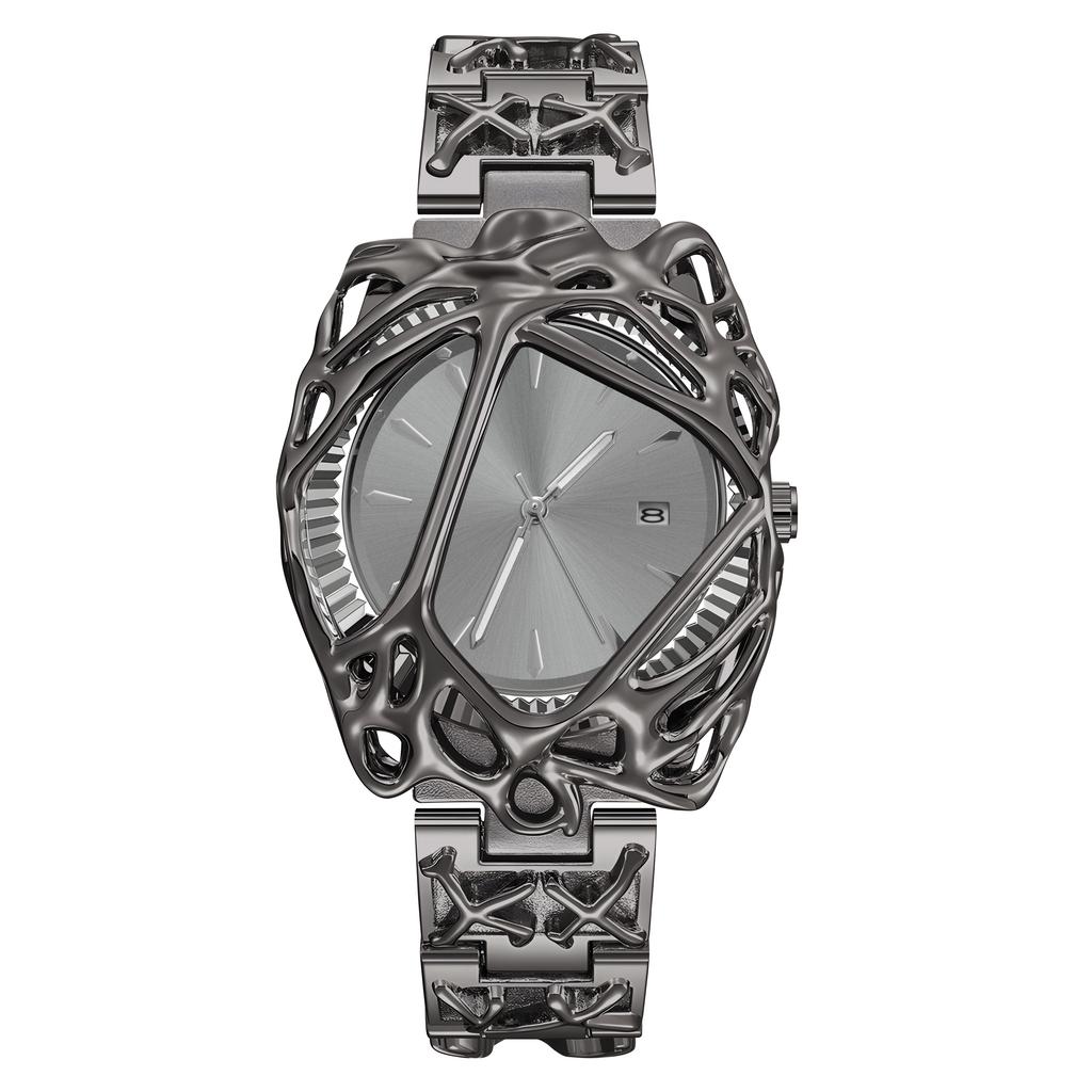 Y2K Antike Alabaster Quarz Uhr Herren Mittelalterlich Kreative Armbanduhr Leuchtende Uhr