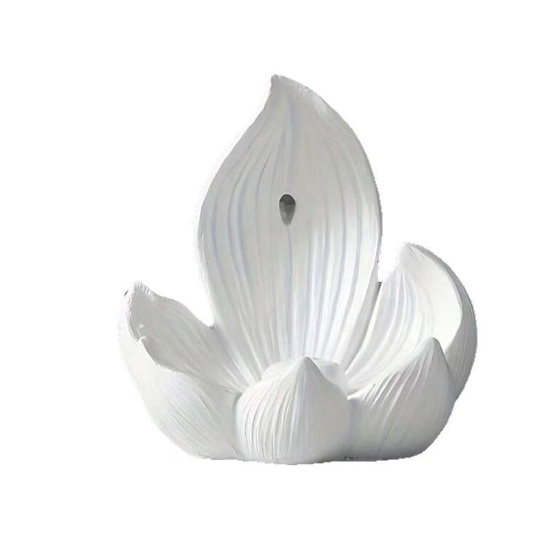 Lotus Sitz Rückfluss Räucherwerk Harz Handwerk Diffusor Multifunktional Heimdekoration Geeignet für Yoga und Meditation Senden