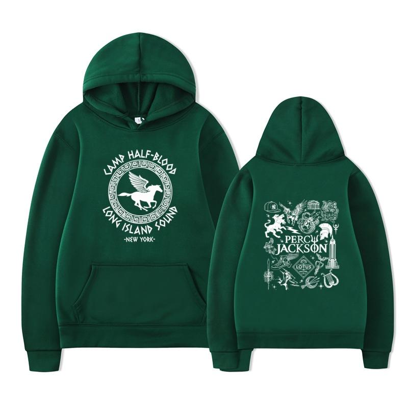 Camp Half Blood Long Island Sound Percy Jackson Hoodie Harajuku Men's Casual Fashion Streetwear
