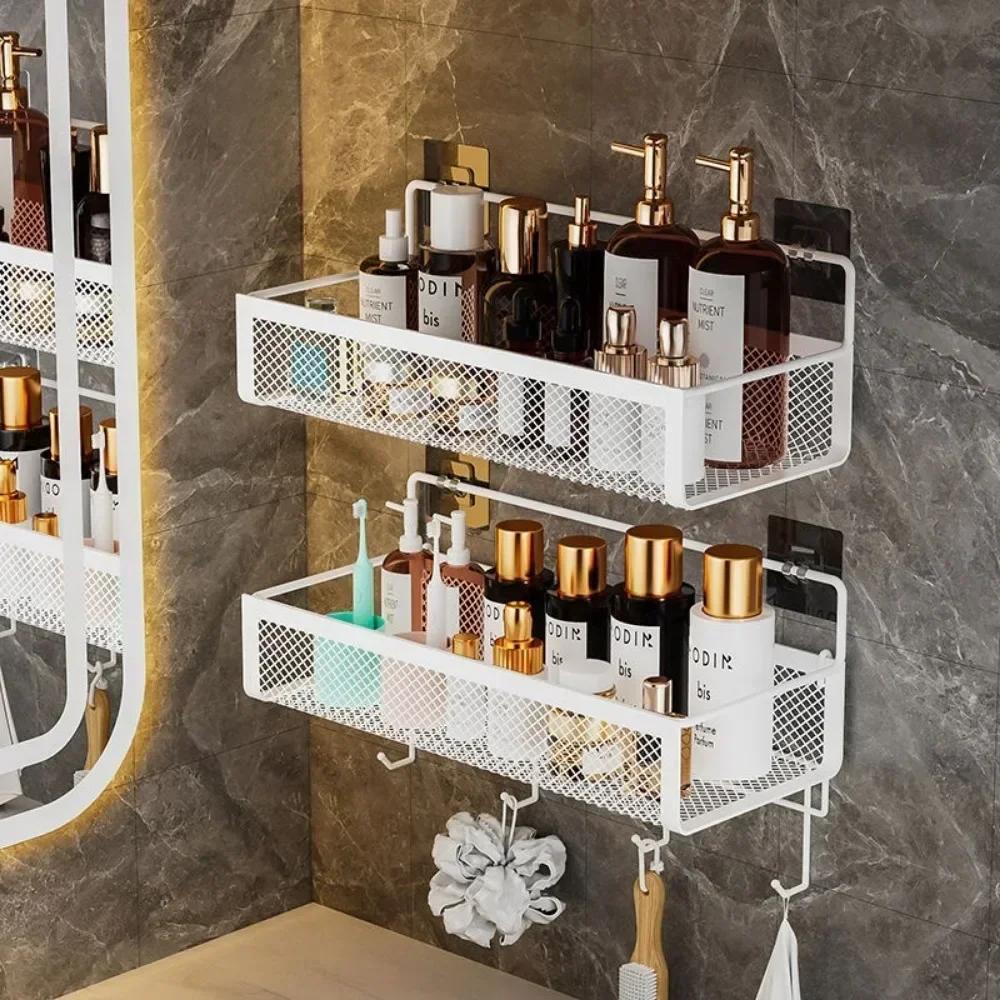 2025 Portable Hanging Wall-mounted Storage No-drilling Bathroom Onion Garlic Seasoning Organizer Kitchen Storage Basket Moisture