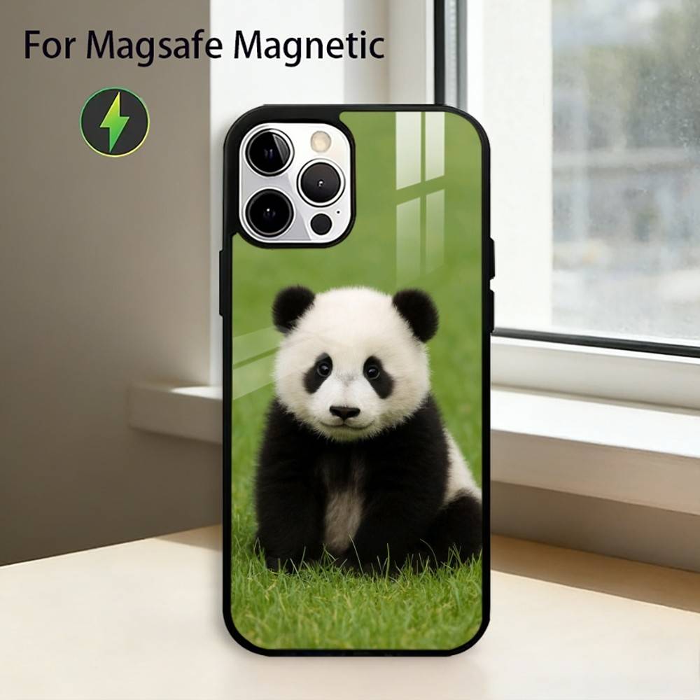 Cute F-Fubao Animal P-Panda Phone Case For iPhone17,16,15,14,13,12,11 Plus,Pro Magnetic with Magsafe Wireless Charging