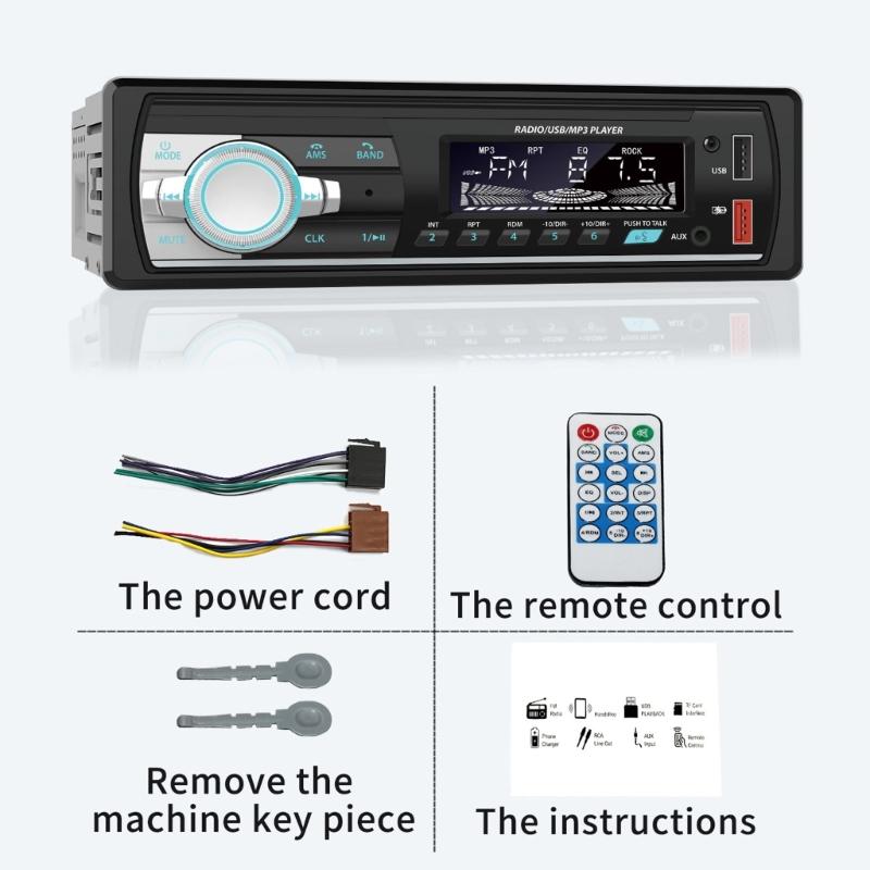 Car SUV LCD Digital Display 12V FM MP3-Player Bluetooth-compatibe USB Auto Stereo-Audio-Stereo In-dash Radio Electronics