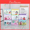 Cute Crayon Pajamas Shin Chan Shiro Striped Pattern Foldable Desktop Box Storage
