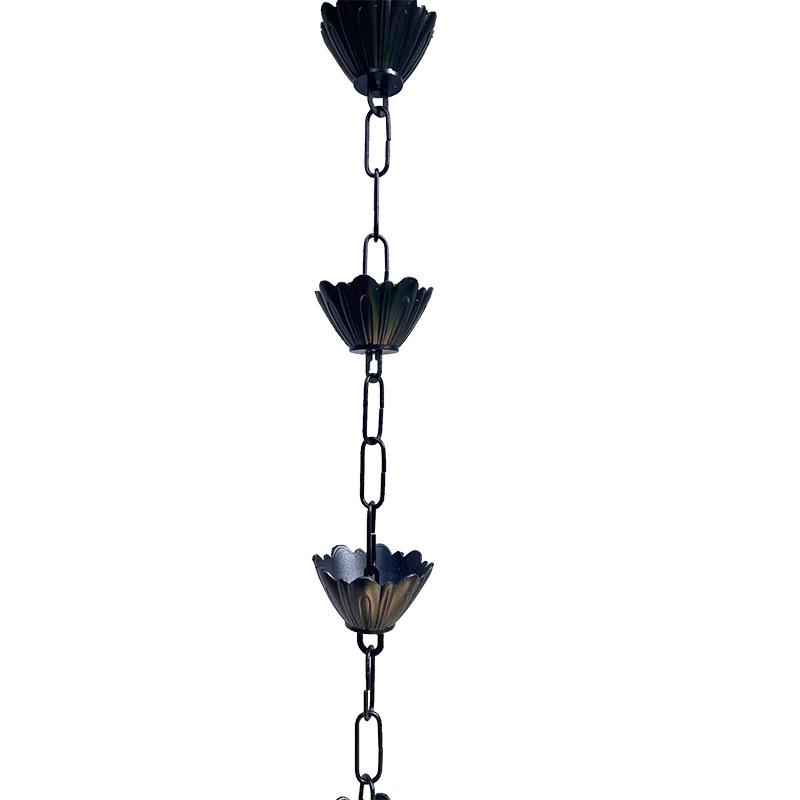 Aluminum Alloy Rain Chain for Courtyards and Villas - Decorative Western & Chinese Style Downspout Alternative