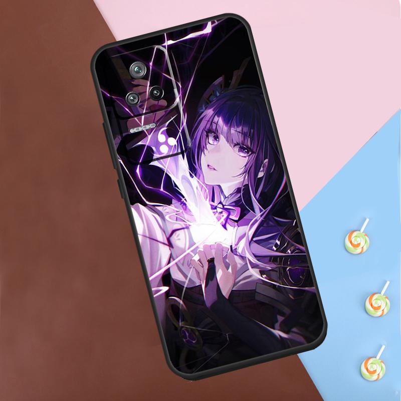 Raiden Shogun Genshin Impact Case For Xiaomi 13T Pro 14 12T 11T 12 13 Lite POCO F5 X3 X4 X5 X6 Pro M6 F3 F4 M5s Cover