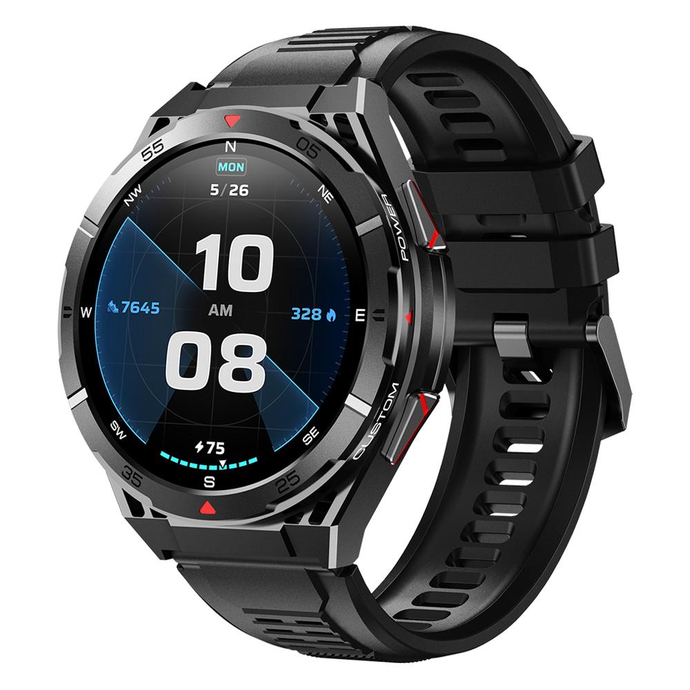 

Smart Watch Men HD Screen 466*466 Bluetooth Call GPS Posotion Compass Heart Rate Monitor 3ATM Waterproof Sport Smartwatch