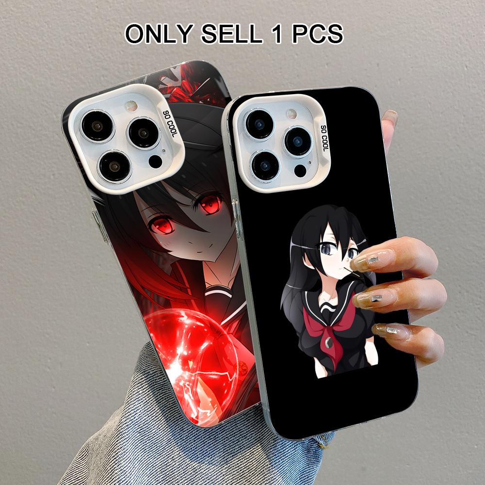 Akame Kurome White Translucent Mobile Phone Case for iPhone 17 16 15 14 13 12 11 X XR XS Air Pro Max Plus Colorful Cover