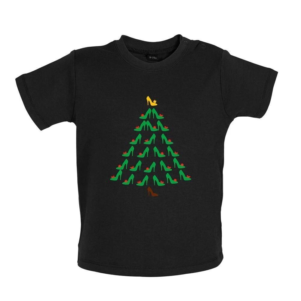 

Shoes Christmas Tree -Baby Kids Boys Girls Unisex T-Shirt / Romper Tees Top- Shoes Xmas Funny Love Heel 160