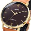 Casio Men S Quartz Watch Gold   Tan Leather Band Mtp Vt01gl 5b