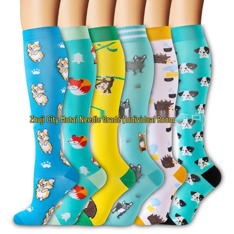 Cross-border Over-the-Knee Compression Yoga & Sport Socks Set