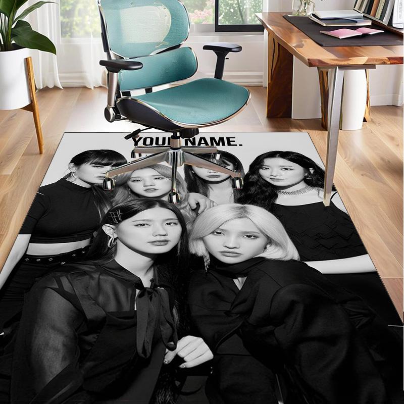 Custom Name Rug Kpop idle Area Rug Suitable for Indoor And Outdoor,Carpets for Homes, Offices,Living Rooms,Home Decor,Christmas Gift