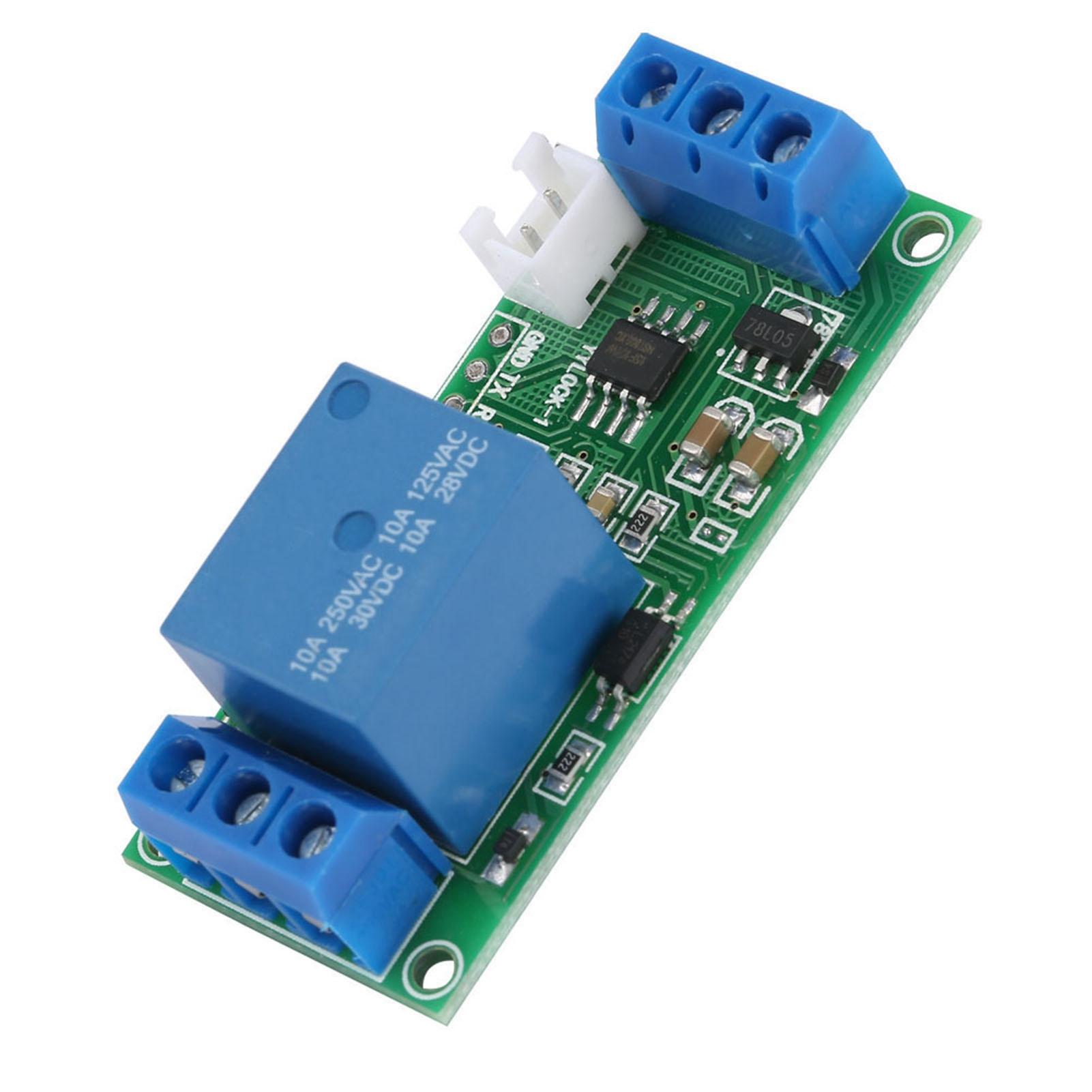 

Модуль реле самоблокування 5В/12В/24В, тригер високого рівня, запуск однією кнопкою, зупинка, самоблокування, самоблокування, оптопара 12V