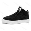Fashion Men's Fashion Trend Casual Warm Thick Soled Plush Shoes 2025 Winter Comfortable Versatile High Top Non Slip Chunky Cotton Shoes
