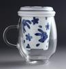 Toyo Ceramics Arita Ware Cană Elegantă din Sticlă Celadon Floare Iepure IW-002