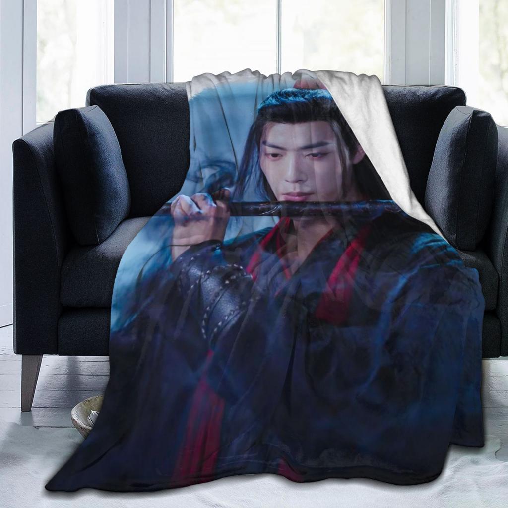 The Untamed Fleece Blankets Yaoi Xiao Zhan Wei Ying Novelty Throw Blanket for Home 125*100cm Bedspreads