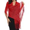 European Gold and Silver Tassel Shawl for Weddings and Parties