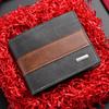 Herren PU-Leder Bifold Geldbörse Schlanker Minimalistischer Kartenhalter Bargeld Münzfach Vintage Business Geldbörse