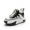Autumn and Winter Women's Shoes New Trendy Medium Tube Versatile Thick-soled Muffin Inner Height Increase Casual Sports Shoes