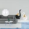 Transparent Small Fish Tank Swan Figurines Tabletop Ornament Aquarium Bowl Vase Table for