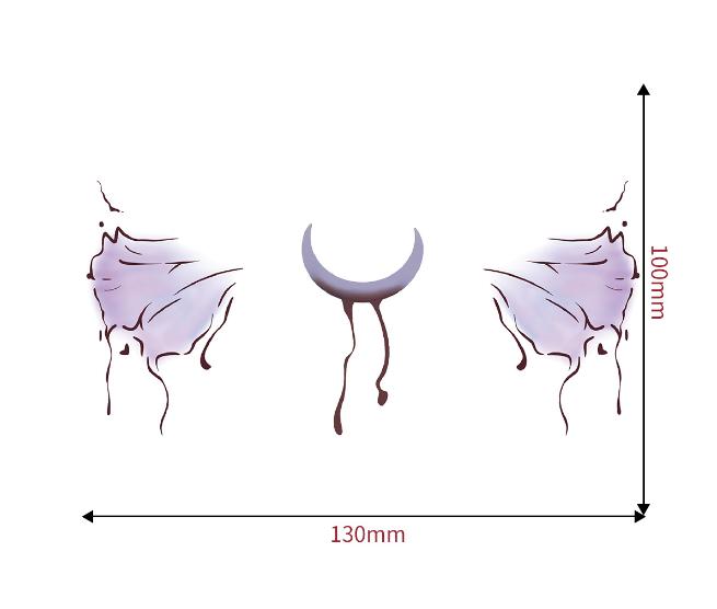 1set Halloween Face Tattoo Stickers Pumpkin Bat Star Moon Fake Freckles Temporary Tattoo Stickers for Music Party Festival Decor