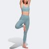 Adidas Yoga Studio 7/8 High-Waisted Slim Fit Cropped Fitness Pants Women Bottoms Blue HC6639